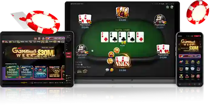 GGPoker 多设备客户端展示